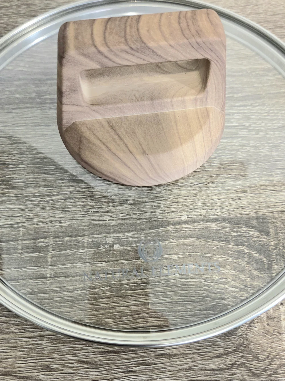 Natural Elements Woodstone Glass Lid  8 1/4” Replacement Lid.